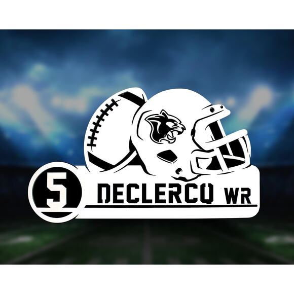 Football Stadium Series Personalized FOOTBALL Sign Customized Plaque 3 Designs - Picture 4 of 4